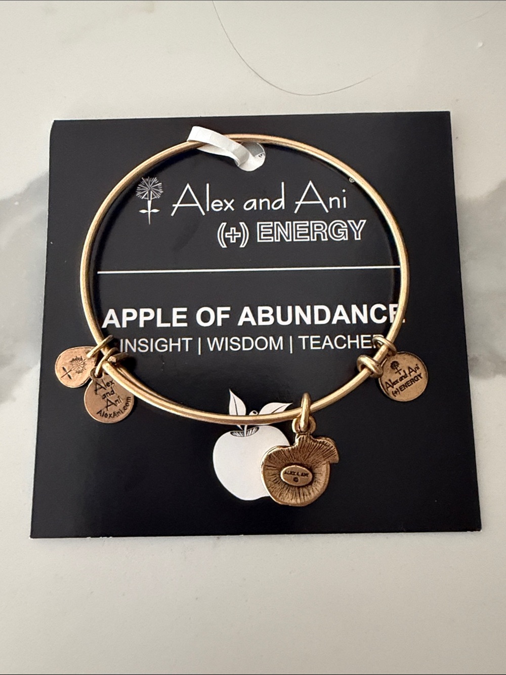 Alex and Ani Gold Apple of Abundance Charm Bracelet